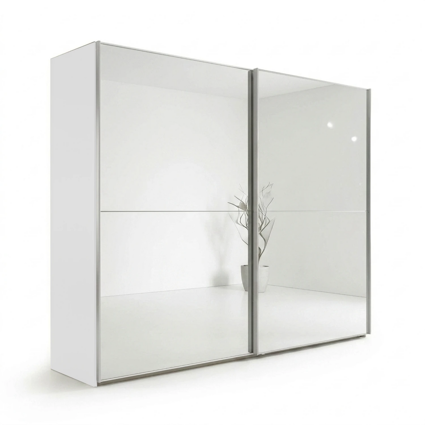 Wiemann Bristol Rustic Oak Sliding Door Mirrored Wardrobe