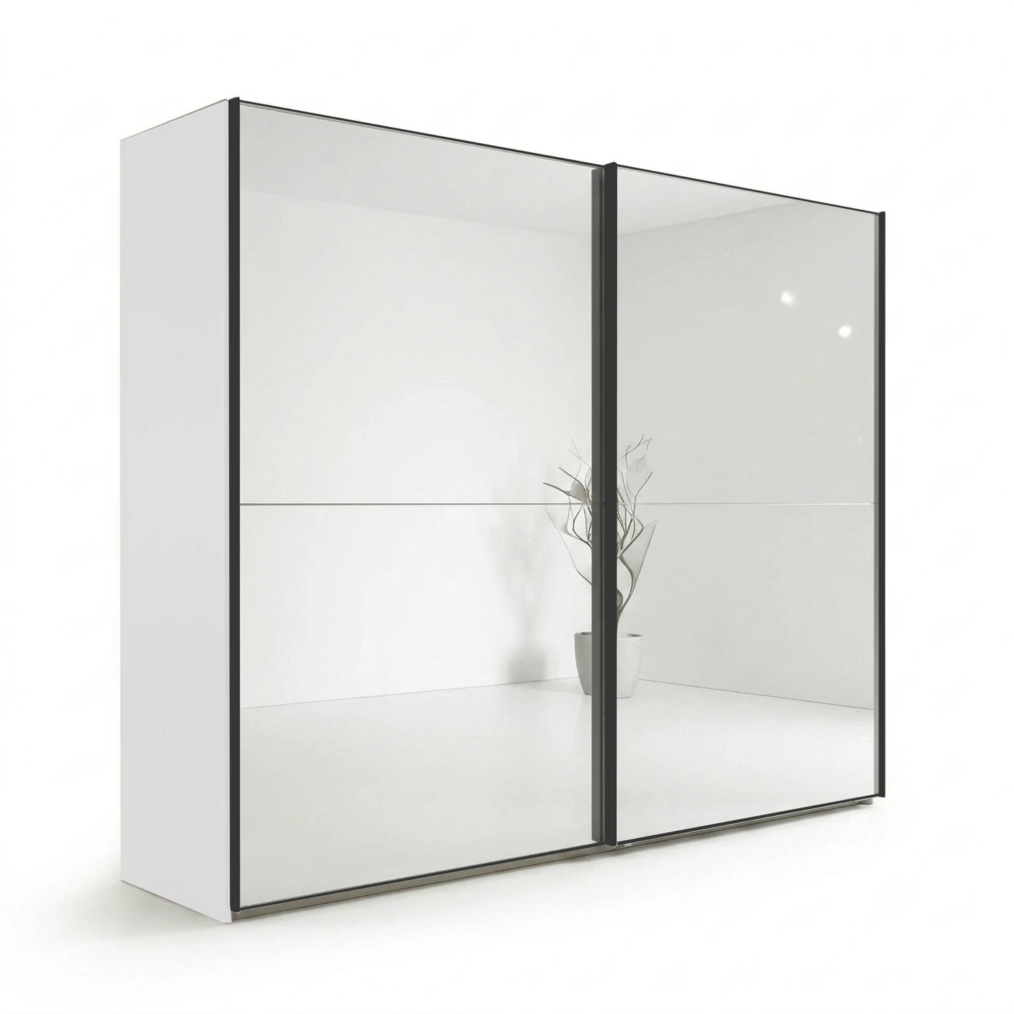 Wiemann Bristol Rustic Oak Sliding Door Mirrored Wardrobe