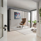 Wiemann Bristol Rustic Oak Sliding Door Mirrored Wardrobe