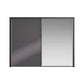 Wiemann Bristol Graphite Sliding Door Wardrobe With Mirror