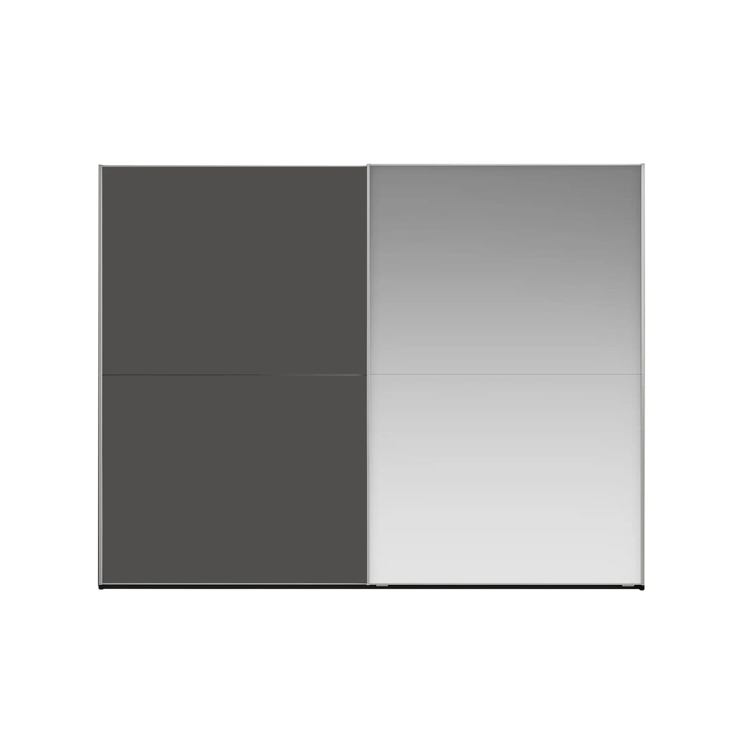 Wiemann Bristol Graphite Sliding Door Wardrobe With Mirror