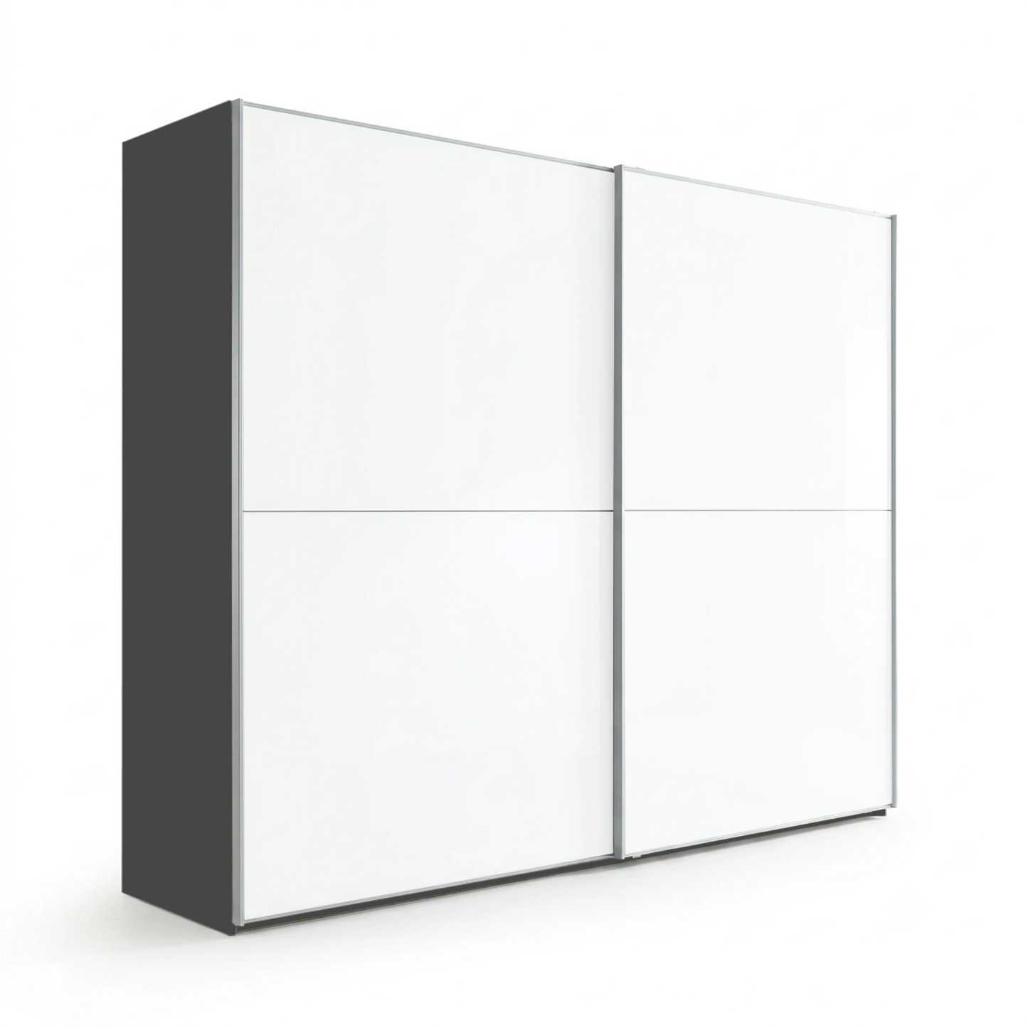 Wiemann Bristol Graphite & White Sliding Door Wardrobe