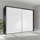 Wiemann Bristol Graphite & White Sliding Door Wardrobe