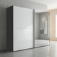 Wiemann Bristol Graphite & White Sliding Door Wardrobe