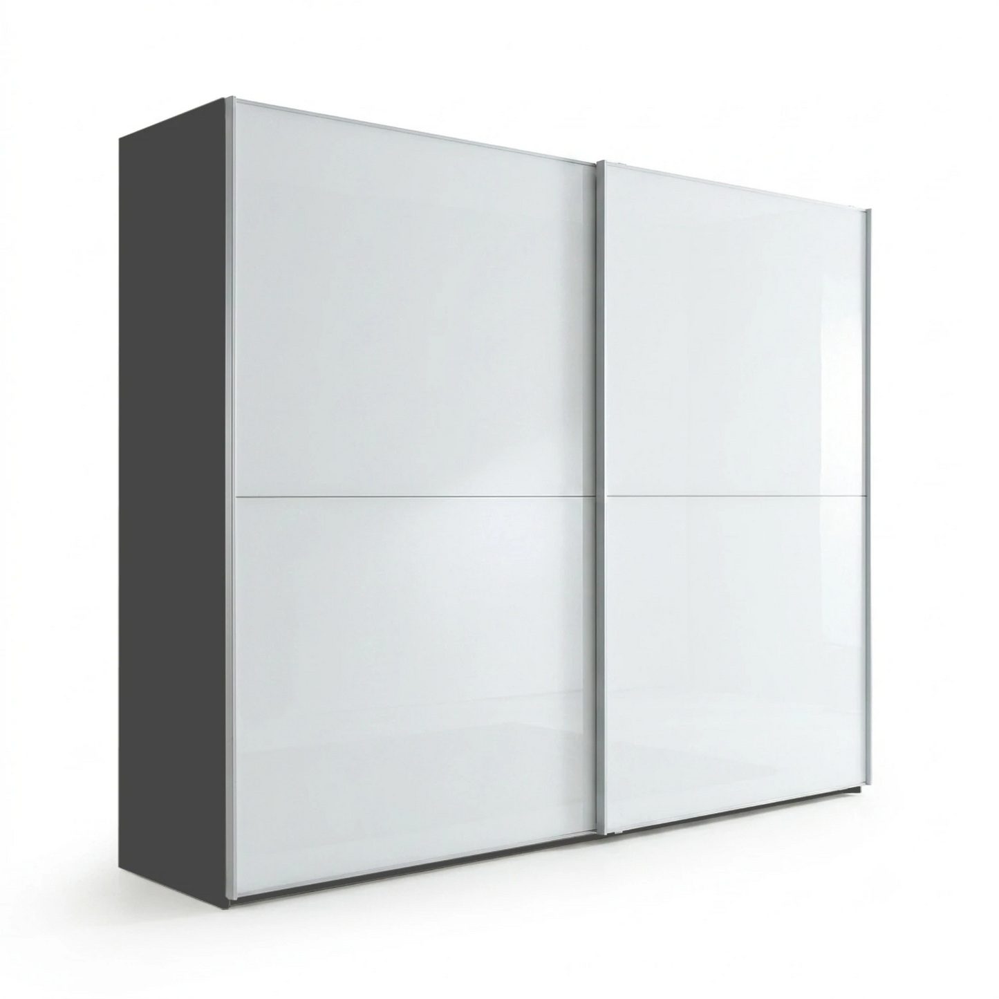 Wiemann Bristol Graphite & White Sliding Door Wardrobe