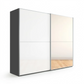 Wiemann Bristol Graphite & White Sliding Door Wardrobe