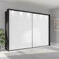 Wiemann Bristol Graphite & White Sliding Door Wardrobe