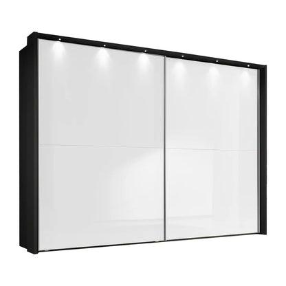 Wiemann Bristol Graphite With White Sliding Door Wardrobe