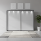 Wiemann Bristol Graphite With White Sliding Door Wardrobe