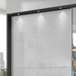 Wiemann Bristol Graphite and White Glass Sliding Door Wardrobe with Mirror 