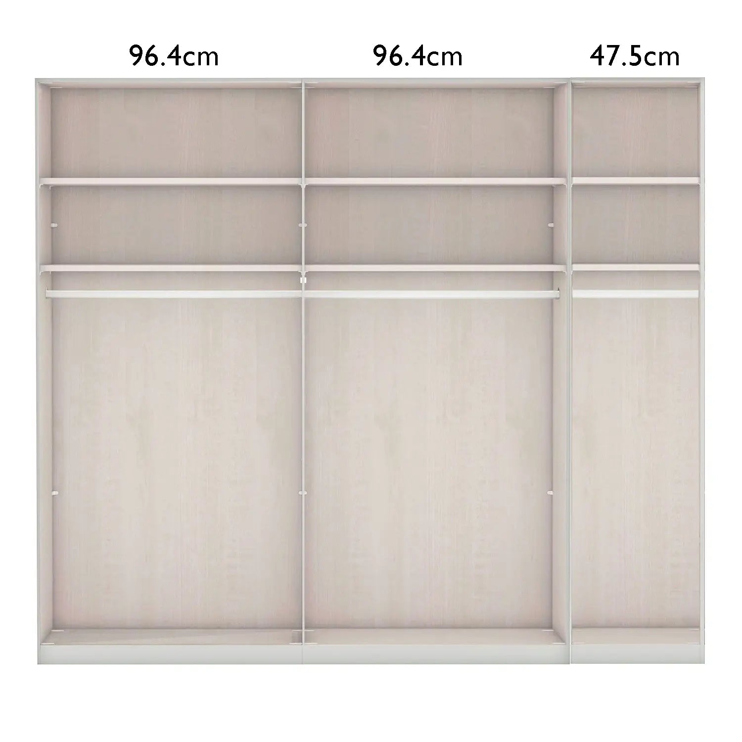 Wiemann Standard Wardrobe Interior for 250cm Wardrobe
