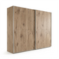 Wiemann Bristol Berlin Noridc Oak Sliding Door Wardrobe in 150cm, 200cm, 250cm and 300cm widths.