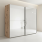 Wiemann Bristol Rustic Oak Sliding Door Mirrored Wardrobe