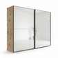 Wiemann Bristol Rustic Oak Sliding Door Mirrored Wardrobe