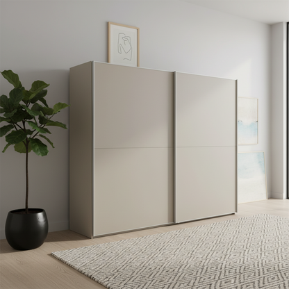 Wiemann Bristol Pebble Grey Sliding Door Wardrobe