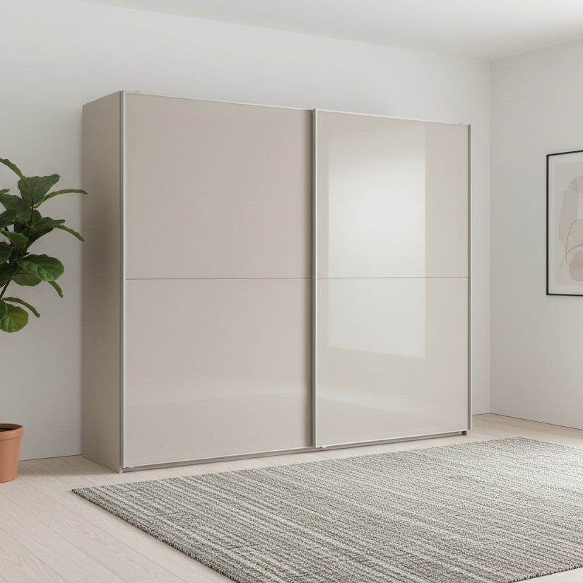 Wiemann Bristol Pebble Grey Sliding Door Wardrobe
