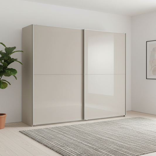 Wiemann Bristol Pebble Grey Sliding Door Wardrobe