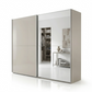 Wiemann Bristol Pebble Grey Sliding Door Wardrobe With Mirror