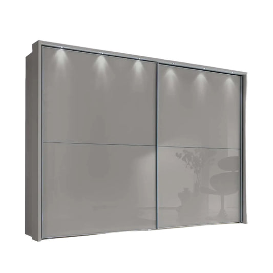 Wiemann Bristol Pebble Grey Sliding Door Wardrobe