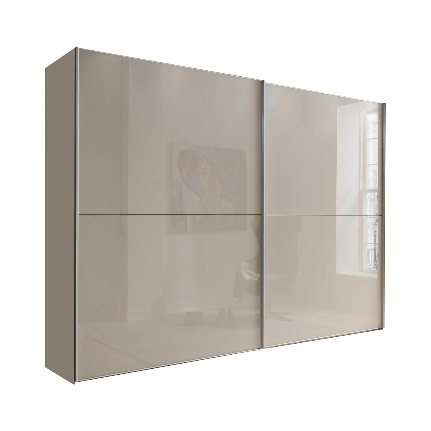 Wiemann Bristol Pebble Grey Sliding Door Wardrobe 