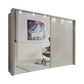 Wiemann Bristol Pebble Grey Sliding Door Wardrobe With Mirror.