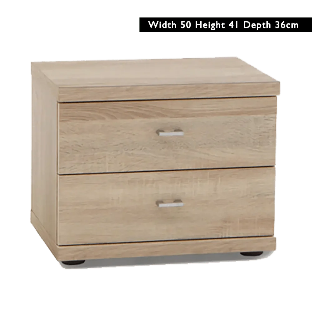Wiemann Bristol Rustic Oak and Mirror Front 4 Door Wardrobe 