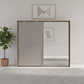Wiemann Bristol Rustic Oak and Pebble Grey Sliding Door Wardrobe With Mirror