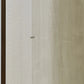 Wiemann Bristol Rustic Oak and Pebble Grey Sliding Door Wardrobe With Mirror 