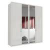 Wiemann Bristol White 4 Door Wardrobe With Mirror