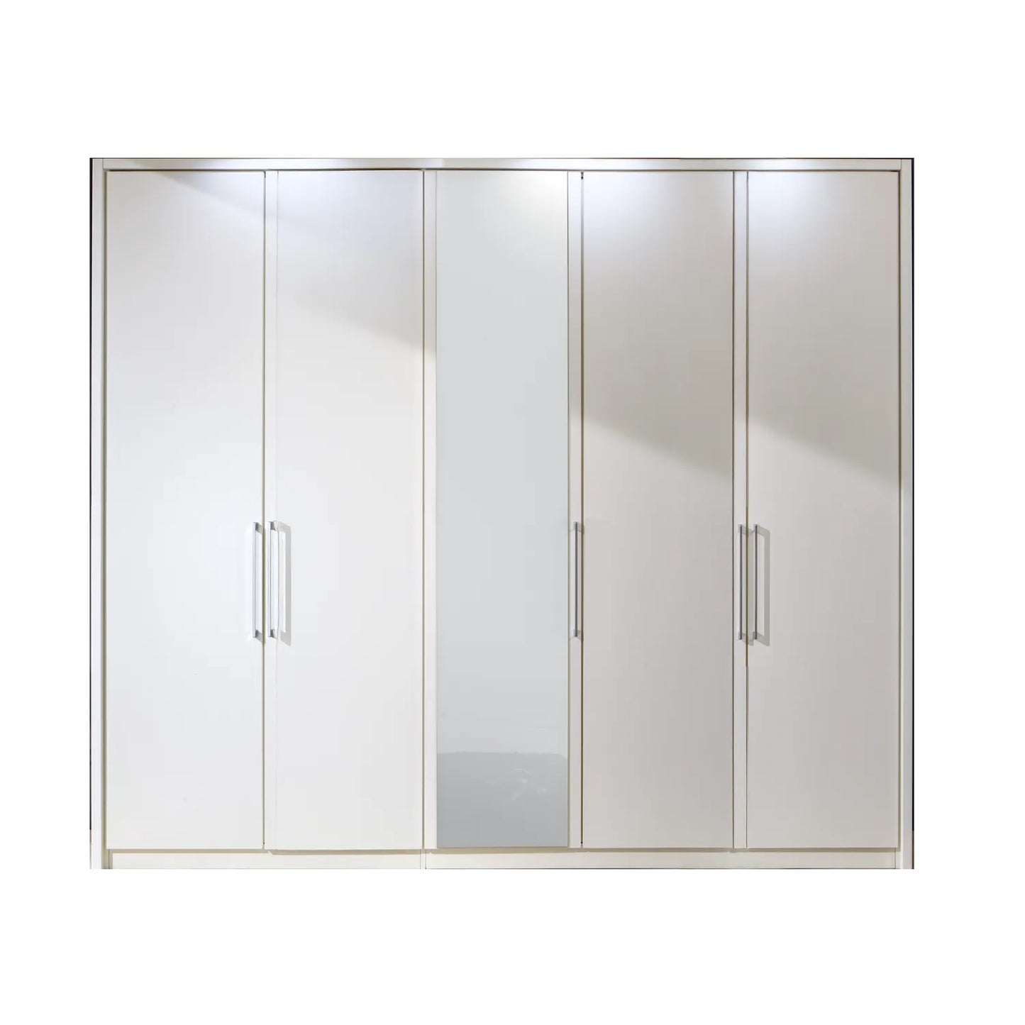 Wiemann Bristol White 4 Door Wardrobe With Mirror