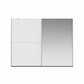 Wiemann Bristol Berlin White Sliding Door Wardrobe with Mirror on Right Door 