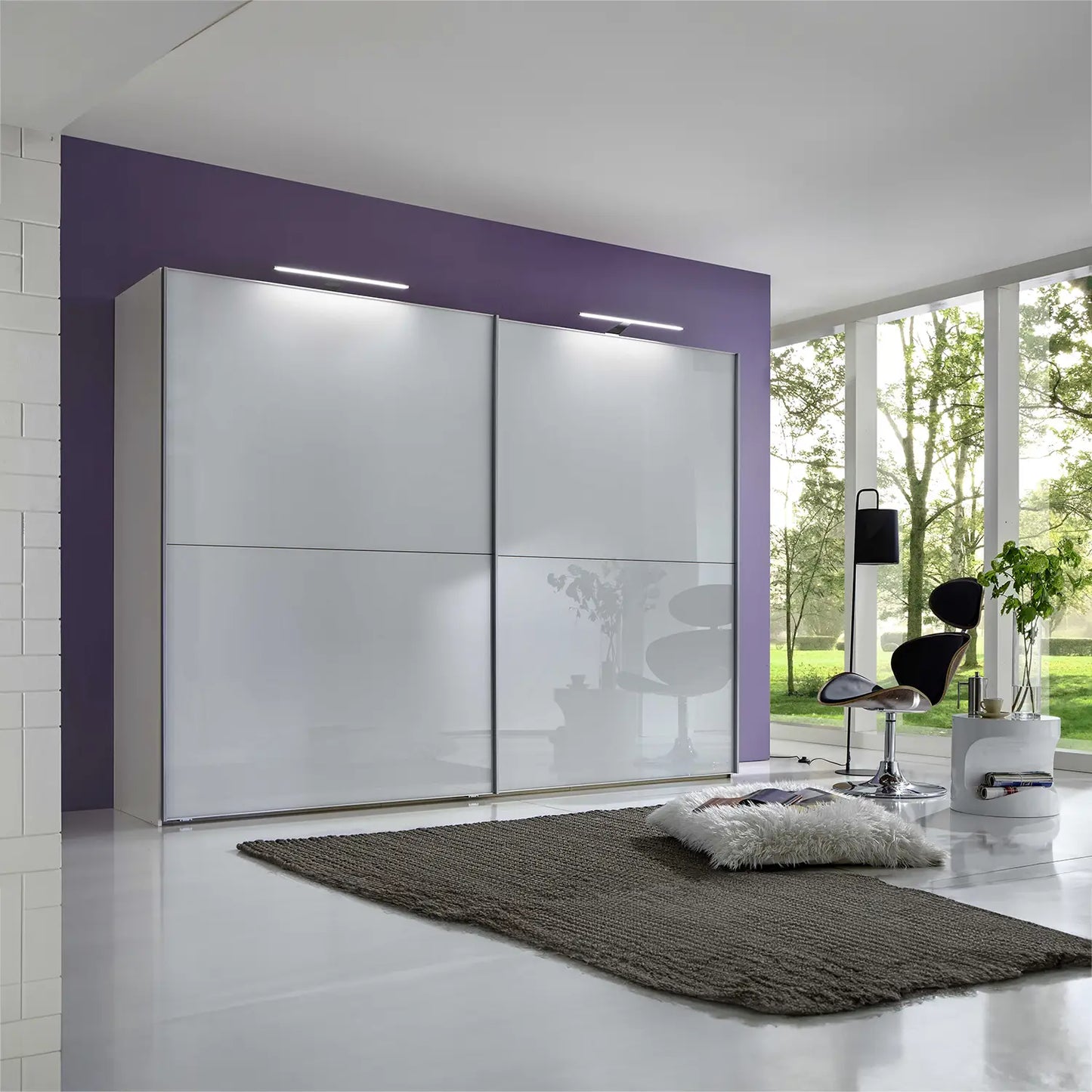 Wiemann Bristol White Sliding Door Wardrobe 