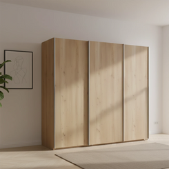 Wiemann Brixton Oak Effect 3 Door Sliding Wardrobe