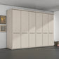 Wiemann Cairns Champagne large six door hinged wardrobe with Cornice 