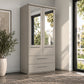 Wiemann Cairns two door wardrobe with two drawers in pebble grey