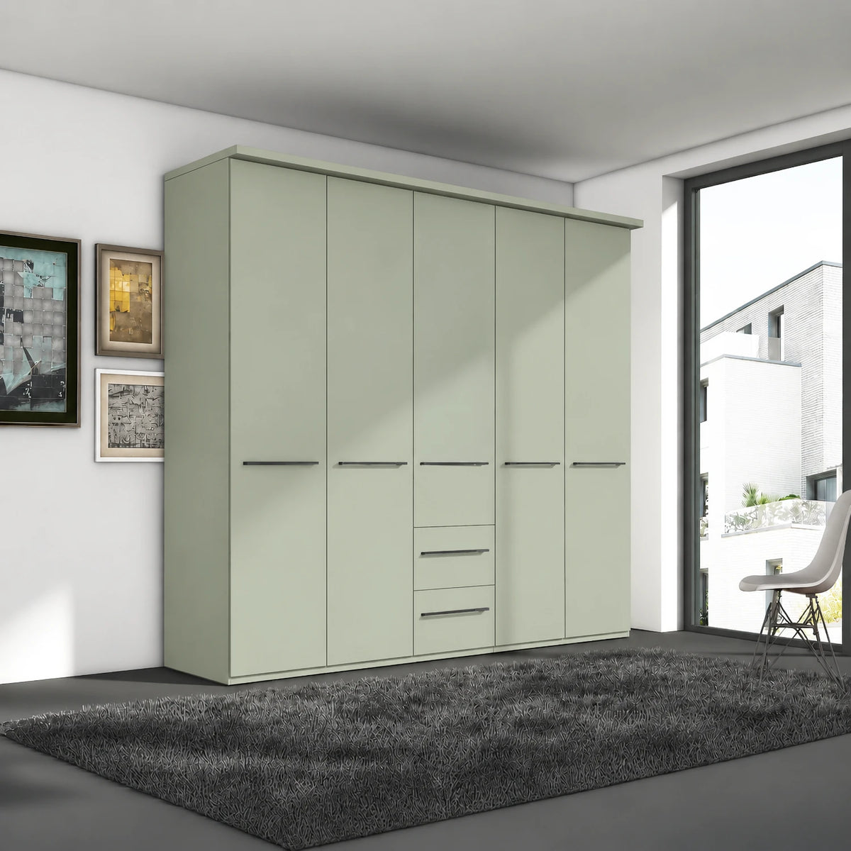 Wiemann Cairns 5 Door Wardrobe with 2 Drawers – 250cm