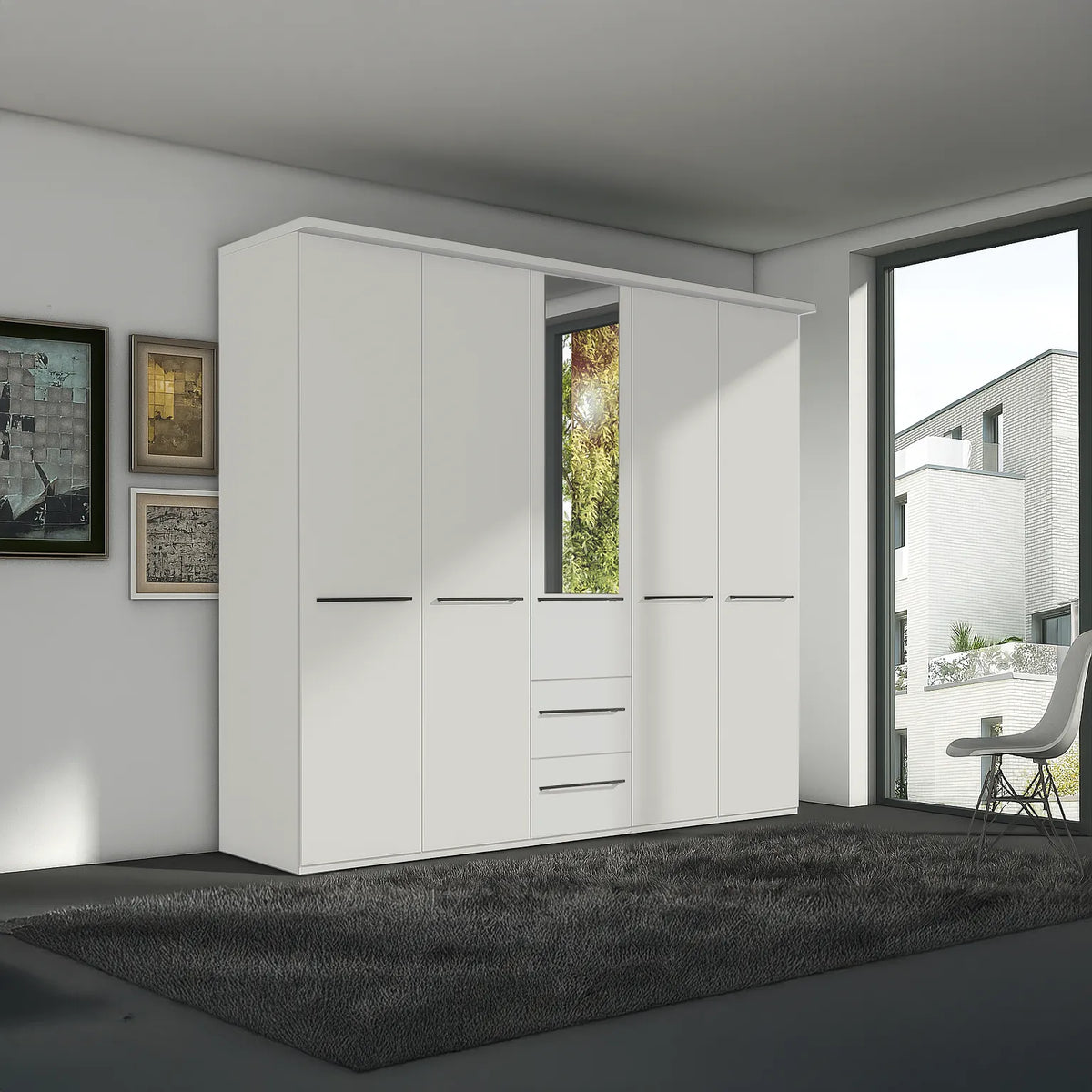 Wiemann Cairns 5 Door Wardrobe with 2 Drawers – 250cm