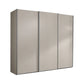 Wiemann Darwin Three Door Sliding Wardrobe in Pebble Grey Finish with Low 197cm Height