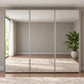 Wiemann Darwin 3 Door Full Mirror Sliding Wardrobe With Low Height Front view