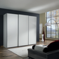 Wiemann Large Three Door Sliding Wardrobe in White Matt Finish 