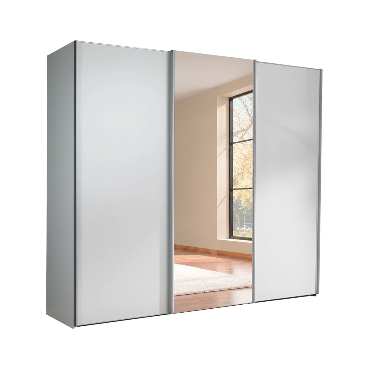 Wiemann Darwin 3 Door Mirror Sliding Wardrobe With Low Height