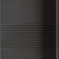Close-up of a Wiemann Genova Kontrast Large 3-Door Sliding Wardrobe in Graphite Colour with Horizontal Trims on the Doors