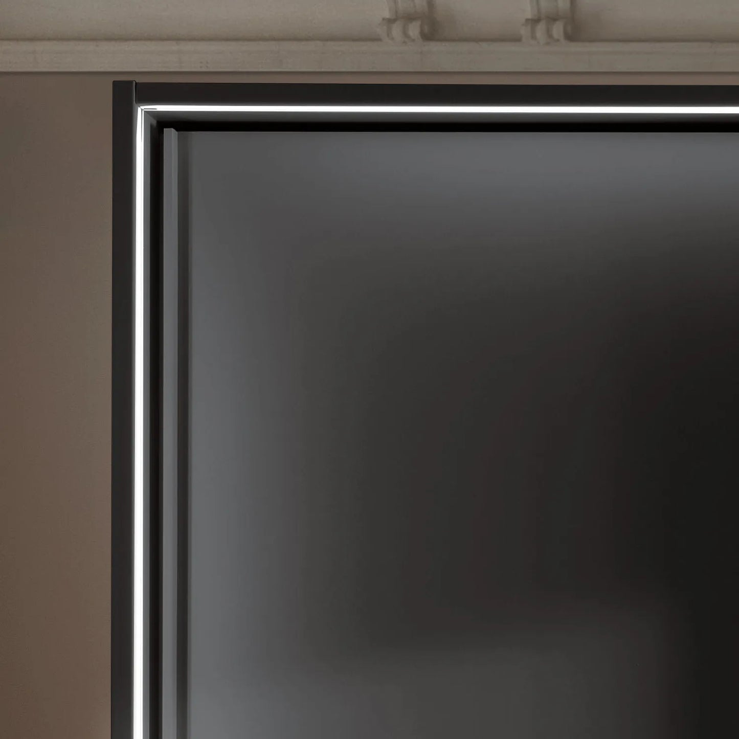 Wiemann Genova Kontrast Large 3-Door Sliding Wardrobe in Graphite Colour with Horizontal Trims on the Doors - Home Of Wardrobes