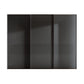 Genova Kontrast 3-Door Sliding Wardrobe in Graphite