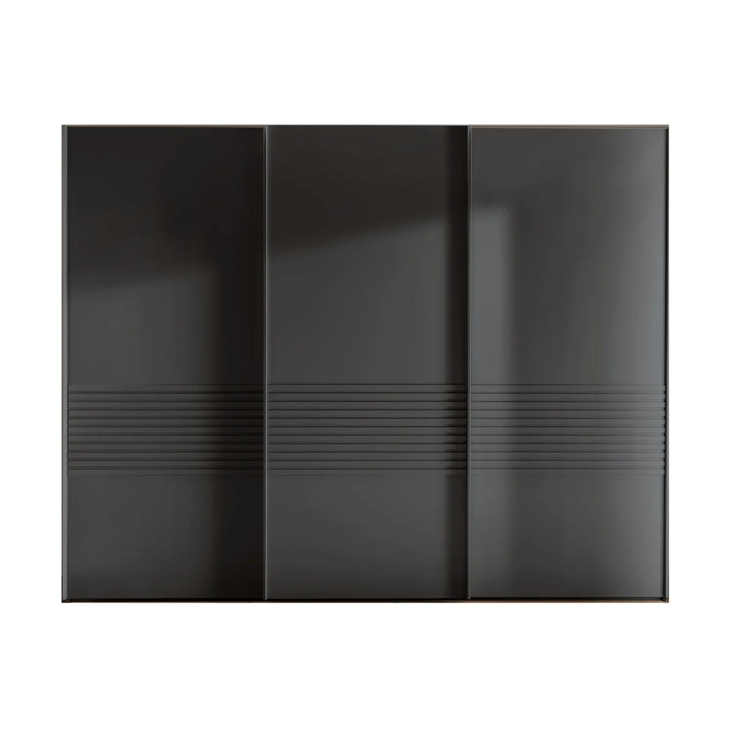 Genova Kontrast 3-Door Sliding Wardrobe in Graphite
