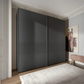 Wiemann Genova Kontrast 200cm 2-Door Sliding Wardrobe in Graphite 