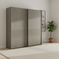 Wiemann Genova Kontrast 2-Door Sliding Wardrobe - Pebble Grey (W200cm)
