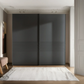 Wiemann Genova Kontrast 2-Door Sliding Wardrobe in Graphite - (W200cm)