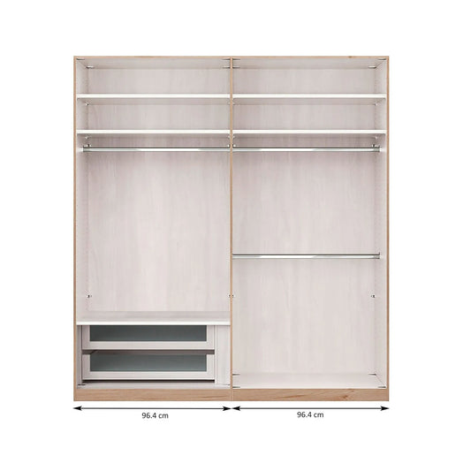 Wiemann Drawer Insert with 2 Drawers and Glass Front - Standard