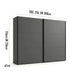 Wiemann Halver Graphite Sliding Door Wardrobe with Mirror